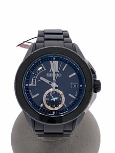 SEIKO◆ソーラー腕時計/アナログ/BLK/BLK/8B54-0AK0