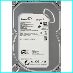 Seagate ST250DM000-1BD141-501 DP/N 0YVMKX 3.5インチ SATA600 250GB 1857回 7834時間