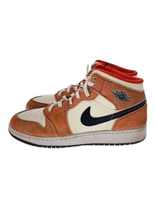 NIKE◆AIR JORDAN 1 MID SE_エア ジョーダン 1 ミッド SE/24cm/ORN