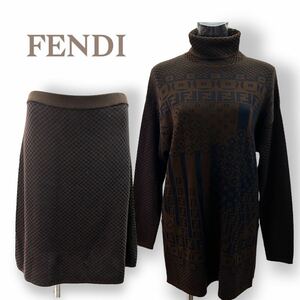 フェンディ＊ニット セーター＆スカート セットアップ＊FENDI