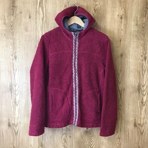 L.L.Bean フード付き フルジップ フリース ジャケット レディース XL メンズ S位 エルエルビーン アウトドア 古着 e24040119