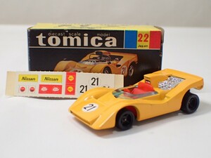 m2293 / 未使用 保管品 トミカ 日本製 No.22 ニッサン R-382 黒箱 トミー TOMY TOMICA NISSAN 日産 当時物 現状品