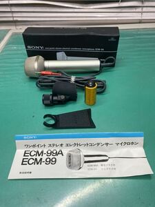 (2164) ＳＯＮＹ ＥＣＭ-99 コンデンサーマイクロフォン　未使用品