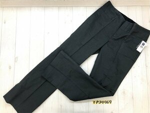 タグ付き新品！GAP ギャップ レディース ストレッチ ストライプ センタープレス フォーマルパンツ 10 グレー