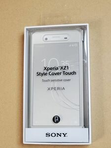 【開封品】Sony◆ソニー 【ソニー純正】 Xperia XZ1用 Style Cover Touch シルバー SCTG50/S SO-01K/SOV36