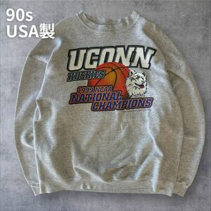 90s USA製 ヴィンテージ スウェット XLサイズ 灰 グレー NBA 1スタ 米国製 アメリカ製 卸売 仕入れ 90年代 トレーナー