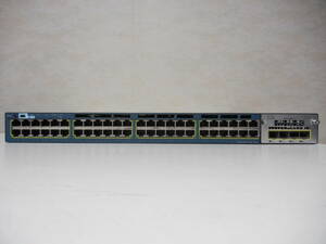 《》【中古】Cisco WS-C3560X-48P-L Catalyst 3560Xシリーズ PoE+ C3KX-NM-1Gモジュール付き 初期化