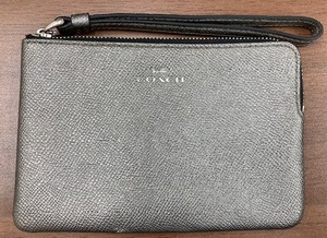 ☆大特価☆【COACH コーナージップ リストレット】コーチ レディース ファッション ブランド ポーチ 雑貨 ポシェット シルバー 高級感