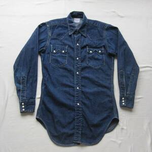 ☆50s リーバイス ショートホーン デニム ウエスタンシャツ / オリジナル / ヴィンテージ Levis 40s 506XX 501XX 1950s 40s 60s 507XX