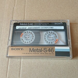 SONY Metal-S 46 ソニーカセットテープ メタルテープ METAL TAPE ツメ有り 中古品