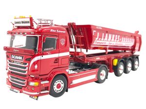 1円〜 1/50 美品 Scania R-Streamline Tekno ダンプトレーラー ミニカー スカニア 重機 トラック ミニチュア