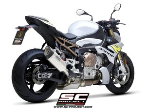 【国内在庫】SC-PROJECT SCプロジェクト SC1-R チタン スリップオンサイレンサー 公道走行可 ユーロ5対応 バッフル付属 BMW S1000 R 