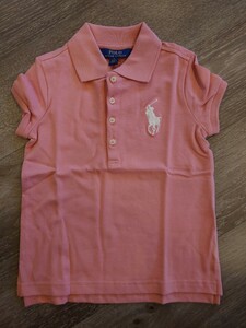 激安1点のみ！新品未使用☆ポロラルフローレン ビッグポニー半袖ポロシャツ RALPH LAUREN 6 6歳目安 120目安　ピンク　定番人気　POLO 