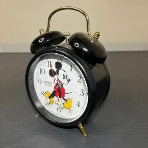 目覚まし時計 ミッキーマウス Disney ディズニー ミッキー LORUS クォーツ 置時計 レトロ 時計 昭和レトロ 動作確認済み