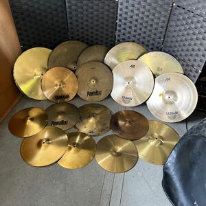 ★送料込み 1円〜 シンバル 大量 まとめ SABIAN Zildjian 打楽器 器材 ドラム セイビアン YAMAHA 