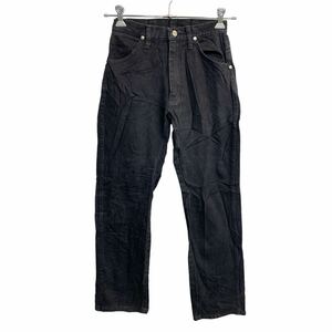 Wrangler ロングパンツ W27 ラングラー レディース 14MWZ ブラック メキシコ製 古着卸 アメリカ仕入 2312-236