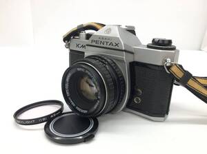 1円～ ASAHI PENTAX ペンタックス KM 一眼レフ フィルムカメラ ボディ レンズ SMC PENTAX-M 1：2 50mm シャッターOK