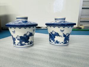 ★鍋島焼★湯呑み　湯飲み　陶器　陶芸　食器　和製　蓋付き　茶道具 茶器 蓋碗 カップ