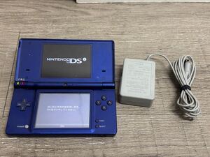 ☆ DSi ☆ ニンテンドーDS i メタリックブルー 動作品 本体 タッチペン アダプター 付属 Nintendo DS 任天堂 3023