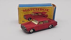 N39507H★ MATCHBOX ミニカー No.24 ロールス ロイス マッチボックス 箱付き ROLLS ROYCE SILVER SHADOW ミニチュアカー