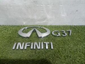 日産 CKV36 V36 スカイラインクーペ リア エンブレム セット INFINITI インフィニティ G37 北米 USDM スタンス