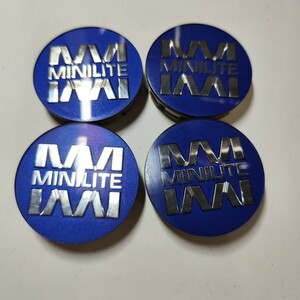 MINILITE ダイハツ ミニライト センターキャップ ブルー　4個セット〜