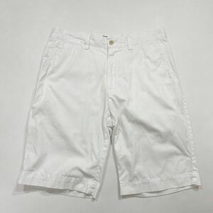 60 POLO RALPH LAUREN ポロ ラルフローレン ショートパンツ サイズ30 ショーツ ハーフパンツ ポニー刺繍 春夏 コットン ホワイト 白 40415R