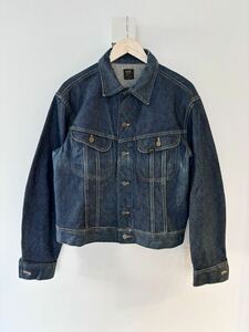 濃紺! 70s Lee 101J USA製 デニムジャケット 42 ビンテージ ☆ 60s 50s levis 501 505 70505 506 101z 91-j 91-b gジャン 黒タグ ブラック