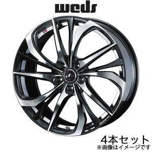 レオニスTE SX4 Sクロス YA22S/YB22S 17インチ アルミホイール 4本 パールブラック/ミラーカット 0038768 WEDS LEONIS TE