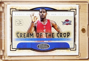 レア Rookie 2003 -04 Fleer Hoops LEBRON JAMES RC / レブロン ジェームズ Cream of the Crop (4x NBA Champions) NIKE