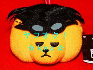 KRUNK×BIGBANG★かぼちゃヘッドマスコット/G-DRAGON ジヨン★約7×5cm★プライズ新品★ハロウィン/顔型ぬいぐるみ フェイス