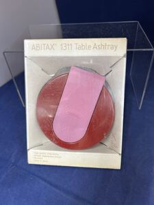 ABITAX　1311　Table Ashtray アビタックス　テーブルアッシュトレイ　灰皿　レッド　未使用　直径約98ｍｍ