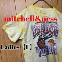 TN154【US輸入】mitchell&ness　Tシャツ【メンズL】イエロー