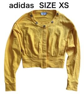 【送料無料】中古 adidas by Stella McCartney アディダス ステラマッカートニー カーディガン イエロー サイズXS