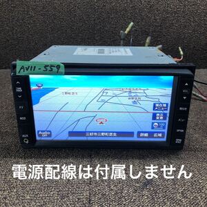 AV11-559 激安 カーナビ DAIHATSU clarion 86100-B2020(RADIO ASSY) メモリーナビ CD FM/AM 本体のみ 簡易動作確認済み 中古現状品