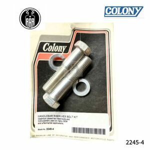 ハンドルバー ライザー 六角ボルト キット 1/2-13 x 2 1/2 ハーレーダビッドソン 2245-4 colony コロニー