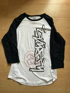 中古　Mサイズ　STUSSY ロングスリーブ　ラグラン　ステューシー　ロンT Tシャツ