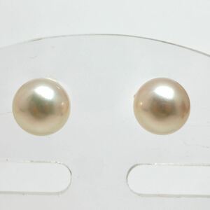 1円〜!!MIKIMOTO(ミキモト)＊K18 アコヤ本真珠ピアス＊ n 約2.6g pearl jewelry pierce EB0/EB0 A520