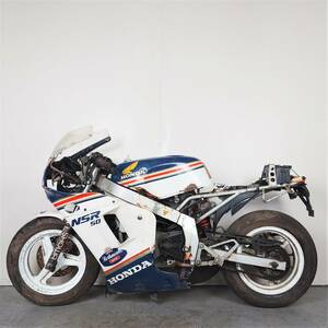 【HONDA NSR50 AC10】クランキング/プラグ点火確認済 レストアベース 書類/鍵有 原付 2スト Nチビ ゼロハン(NS1NS50FTZR50【埼玉熊谷】P905