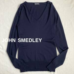 JOHN SMEDLEY ジョンスメドレー ウール Vネック ニット S セーター トップス 長袖ニット 