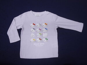 新品　PK9122-110　キティちゃん　長袖Tシャツ　パープル　レターパック発送（代引き不可）