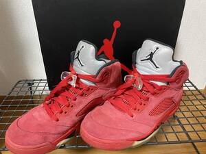 NIKE AIR JORDAN 5 RETRO RED SUEDE 27.5cm 箱付き　ナイキ エア ジョーダン 5 レトロ レッドスウェード 