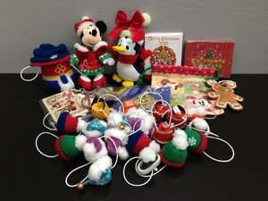 ◇ディズニー 《大量セット》クリスマスグッズ 32点 ぬいぐるみバッジ オーナメントほか 7Q9 【60】