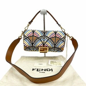 未使用 フェンディ FENDI レディース マンマバケット ミディアム ビーズ 2way ショルダーバッグ ハンドバッグ 8BR600 【中古】