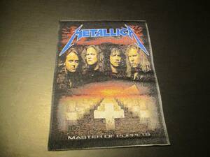 METALLICA 刺繍パッチ ワッペン master of puppets メタリカ / black sabbath motorhead iron maiden slayer anthrax megadeth