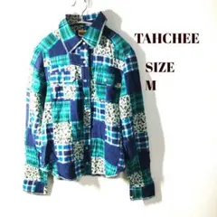 美品✨ターチーTAHCHEE✨フルボタン　胸ポケット　総柄　M