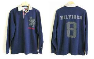 ■TOMMY HILFIGER【トミーヒルフィガー】ネイビー ラガー シャツ XS