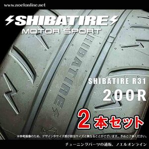 255/35R18 シバタイヤ R31 200R 2本セット R1502 255 35 18 SHIBATIRE 18インチ TW200 R31パターン