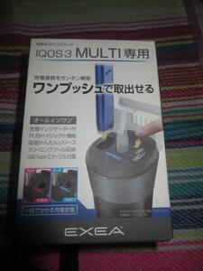 R06510　断捨離　処分　車専用　加熱式たばこ/タバコ/煙草　スタンド　IQOS3　MULTI専用　EXEA　未使用　保管品　動作未確認