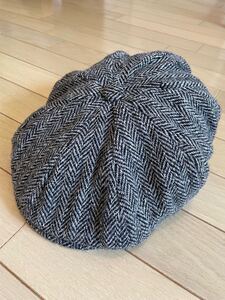 【送料無料】ハンナハッツ Hanna Hats キャスケット HARRIS TWEED ハリスツイード アイルランド製 Lサイズ